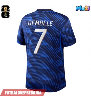 Lacne Muži Futbalové dres Francúzsko Ousmane Dembele #7 MS 2026 Krátky Rukáv - Domáci
